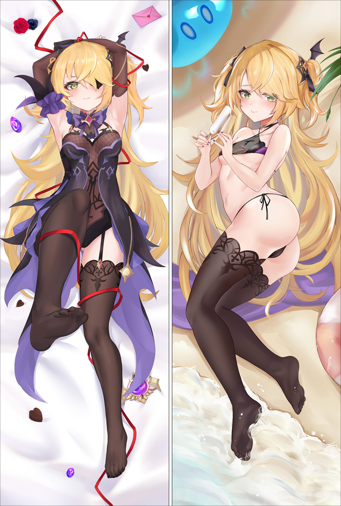 Genshin Impact Fischl Anime Dakimakura Body Pillow Cover