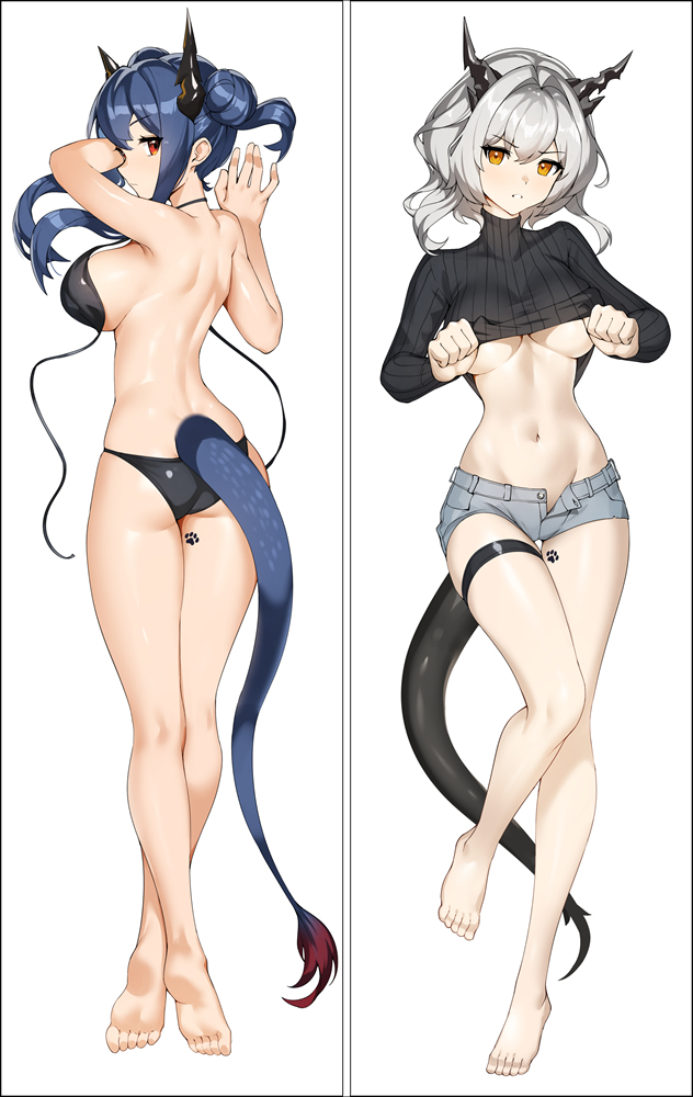 Arknights Tarla & Ch'en Anime Dakimakura Body Pillow Cover