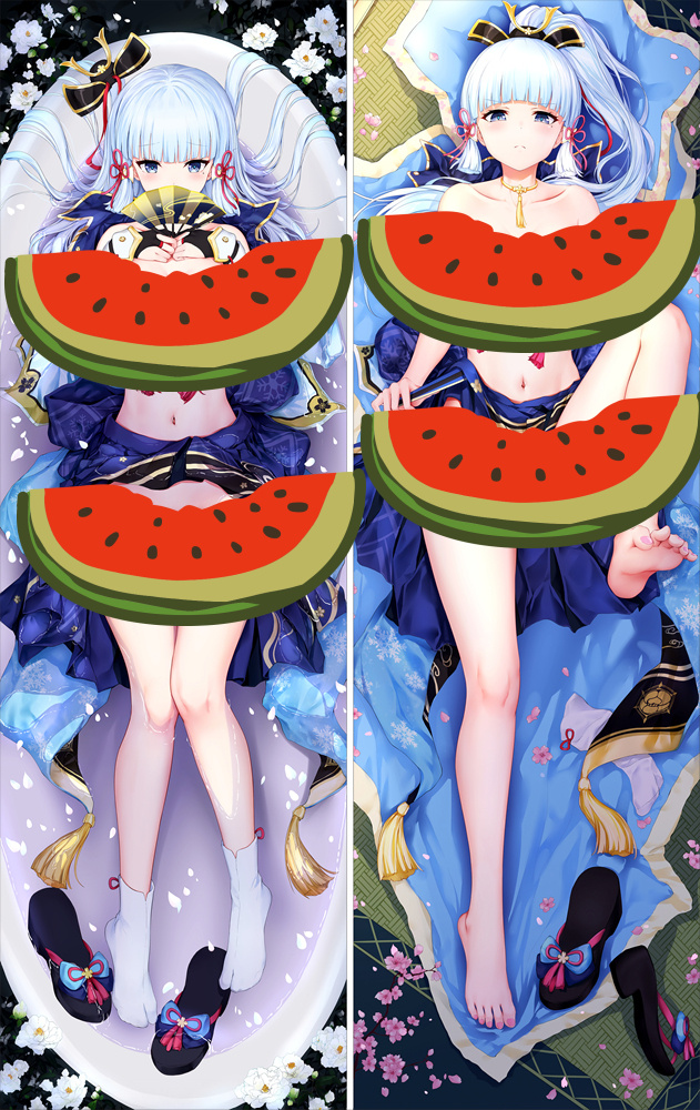 Genshin Impact Kamisato Ayaka Anime Dakimakura Body Pillow Cover