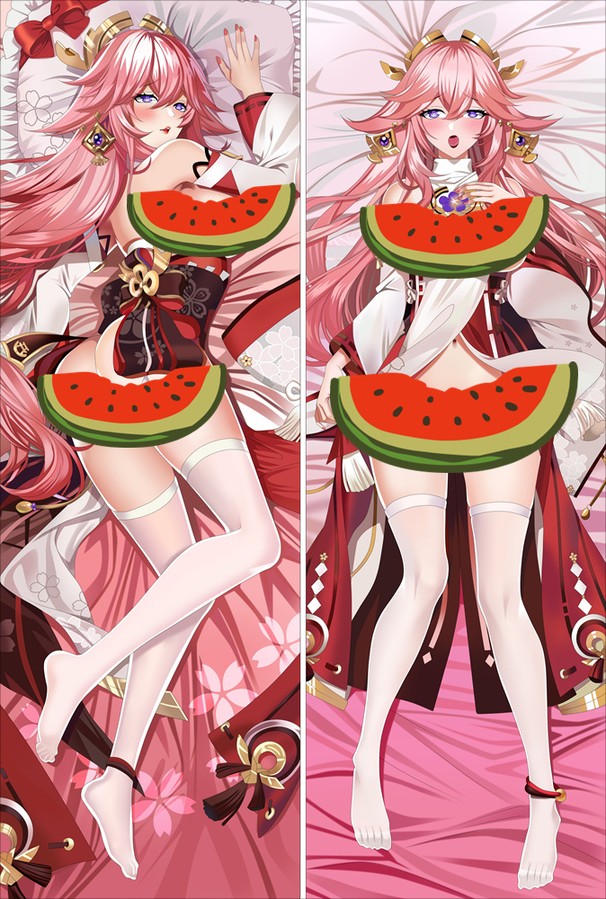 Genshin Impact Yae Miko Anime Dakimakura Body Pillow Cover