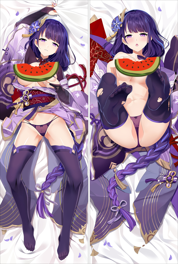 Genshin Impact Raiden Shogun Baal Anime Dakimakura Body Pillow Cover