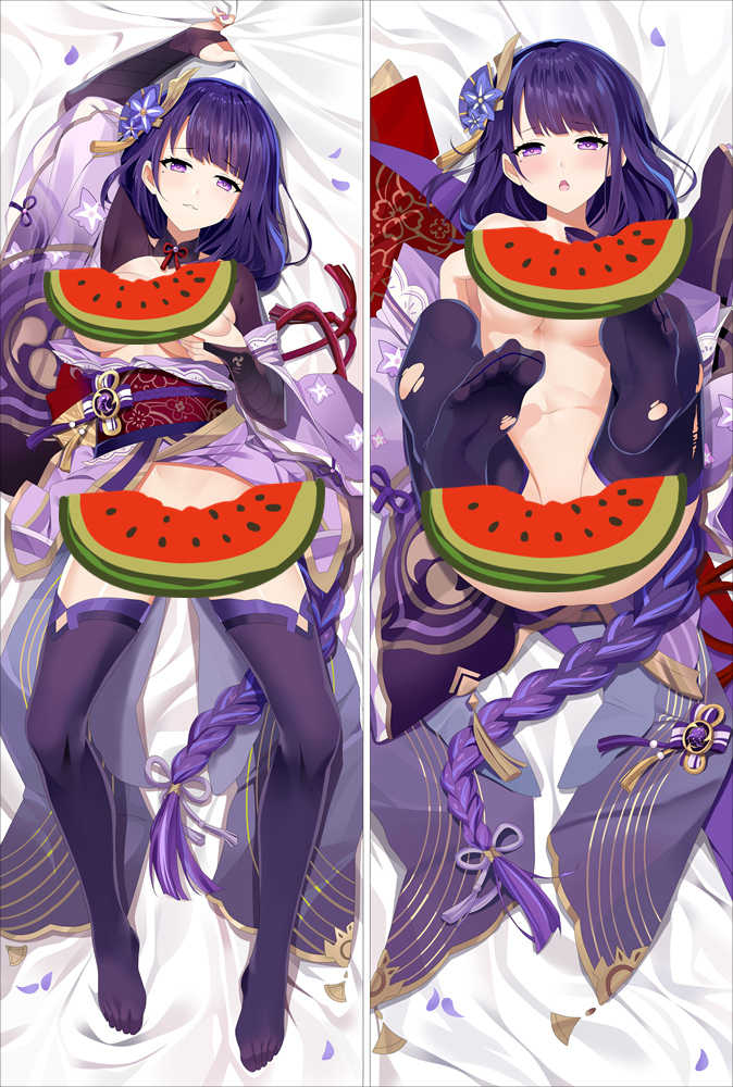 Genshin Impact Raiden Shogun Baal Anime Dakimakura Body Pillow Cover