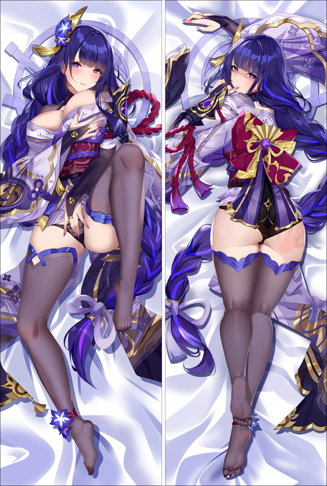 Genshin Impact Raiden Shogun Baal Anime Dakimakura Body Pillow Cover
