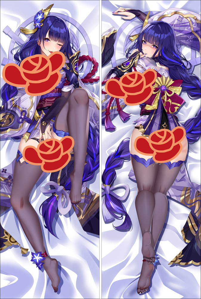 Genshin Impact Raiden Shogun Baal Anime Dakimakura Body Pillow Cover