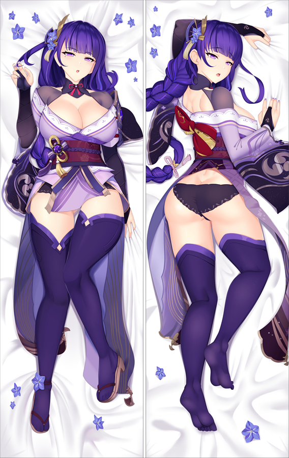 Genshin Impact Raiden Shogun Baal Anime Dakimakura Pillow Cover
