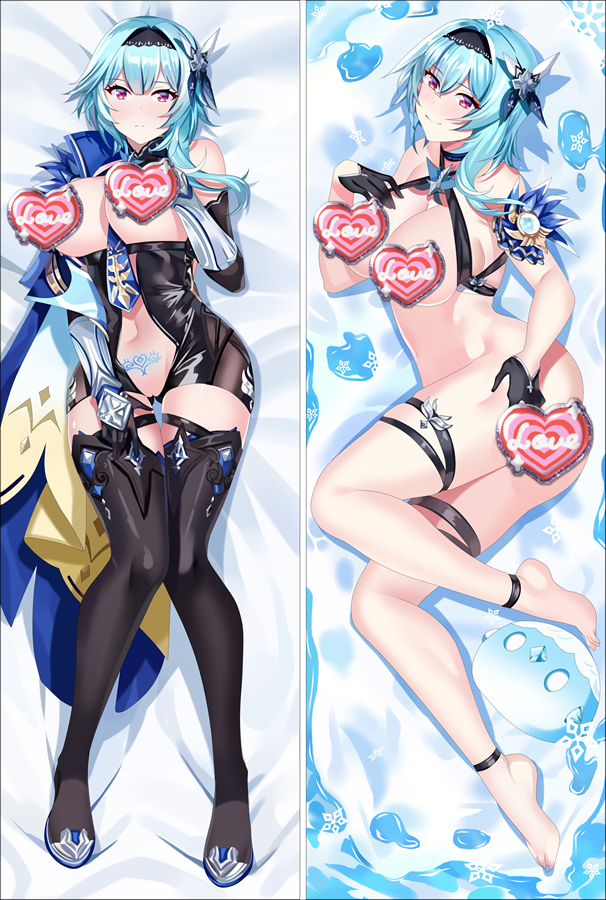 Genshin Impact Eula Anime Dakimakura Body Pillow Cover