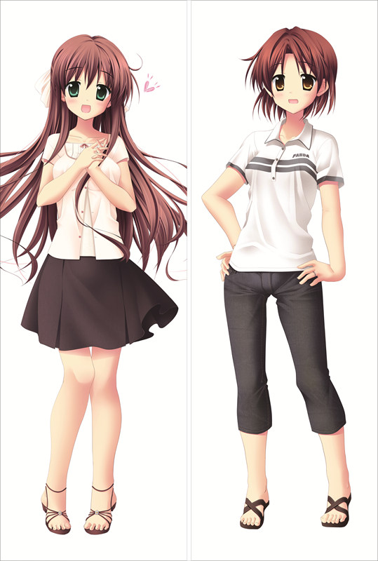 Aqua Nazuna Hiiragi + Chika Nonomiya Anime Dakimakura Japanese Pillow Cover