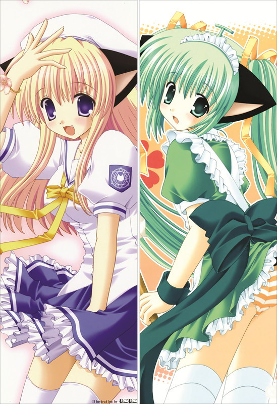 Nekoneko Anime Dakimakura Body Pillow Cover