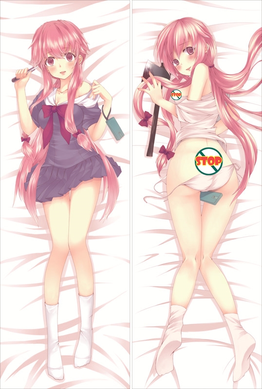 Future Diary Yuno Gasai Anime Dakimakura Japanese Pillow Cover