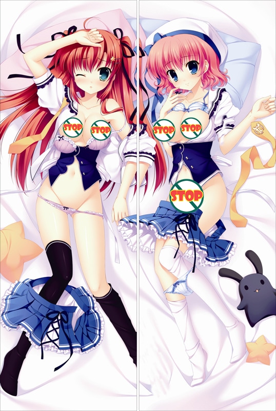 Yuyukana -Under the Starlight- Honoka Takasaki + Risa Himezono Anime Dakimakura Japanese Pillow Cover