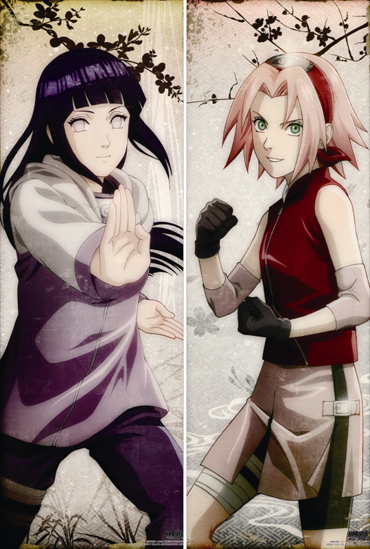 NARUTO Sakura Haruno + Hinata Hyuga Anime Dakimakura Japanese Pillow Cover
