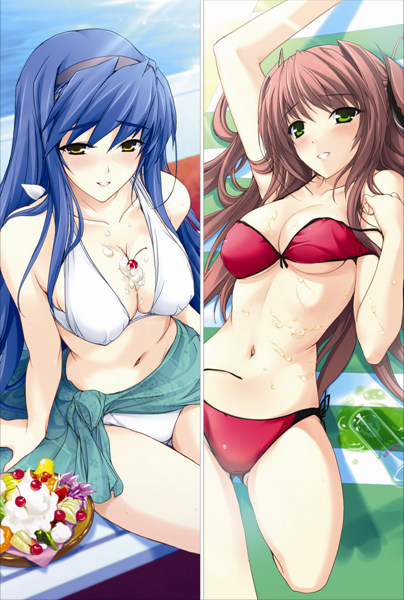 Pastel Chime Continue - Pascha C++'s Fandisc Rina Rindou + Saika S Farnese Anime Dakimakura Japanese Pillow Cover
