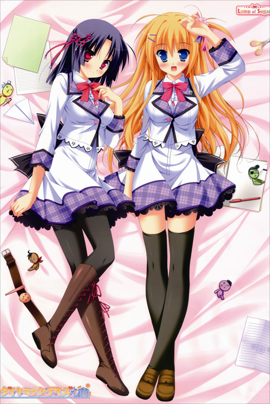 Diamic Days Kisa Hatsushiba + Tokiha Shinoyama Anime Dakimakura Japanese Pillow Cover