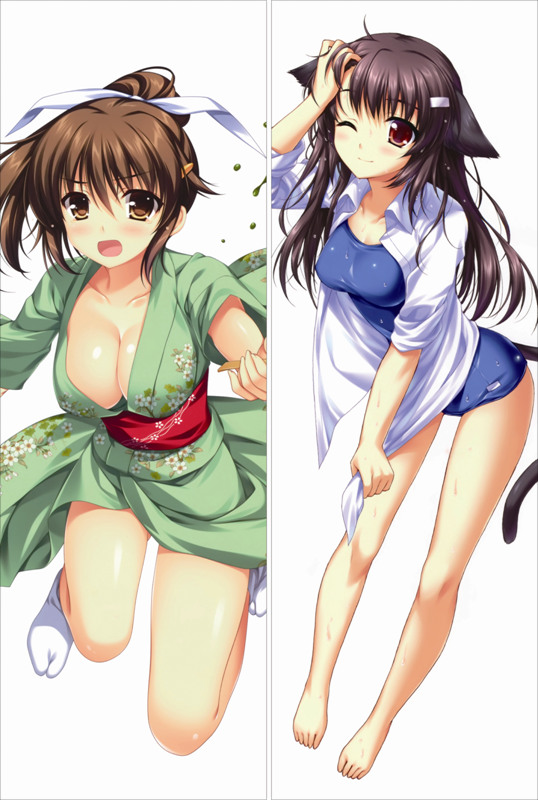 Alpha Cleavage Kimono Anime Dakimakura Japanese Pillow Cover