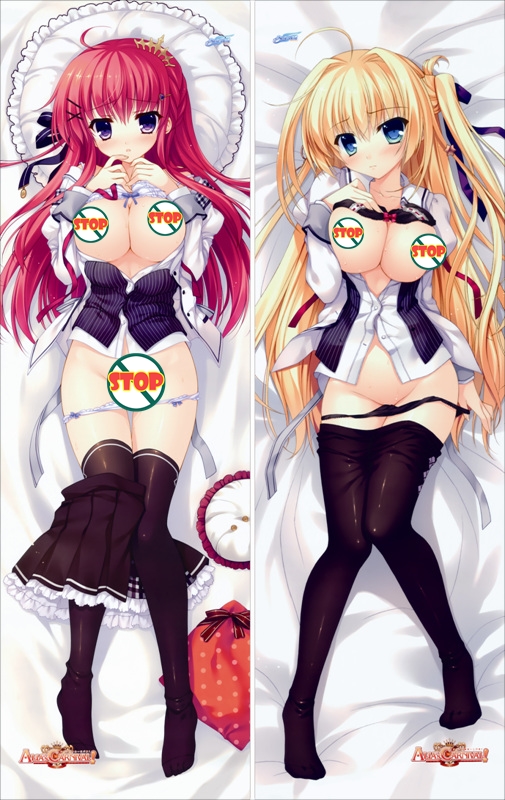 Alia's Carnival! Ousaka Asuha + Tsukuyomi Sakurakouji Anime Dakimakura Japanese Pillow Cover