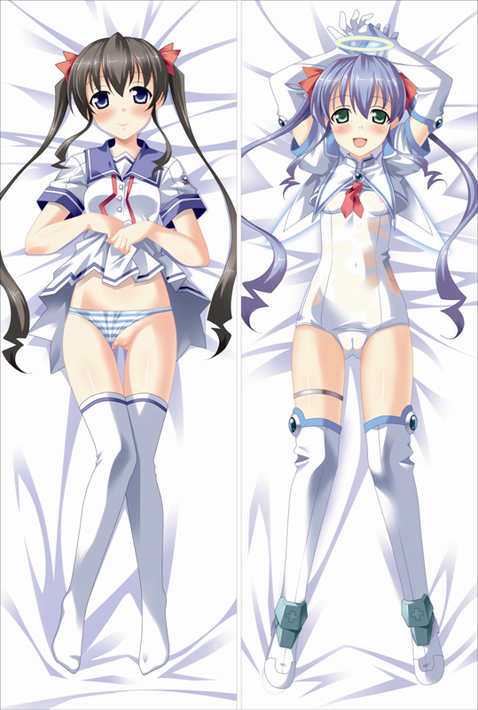 Makai Tenshi DJibril 2 Hikari Jinno +Aries Anime Dakimakura Japanese Pillow Cover