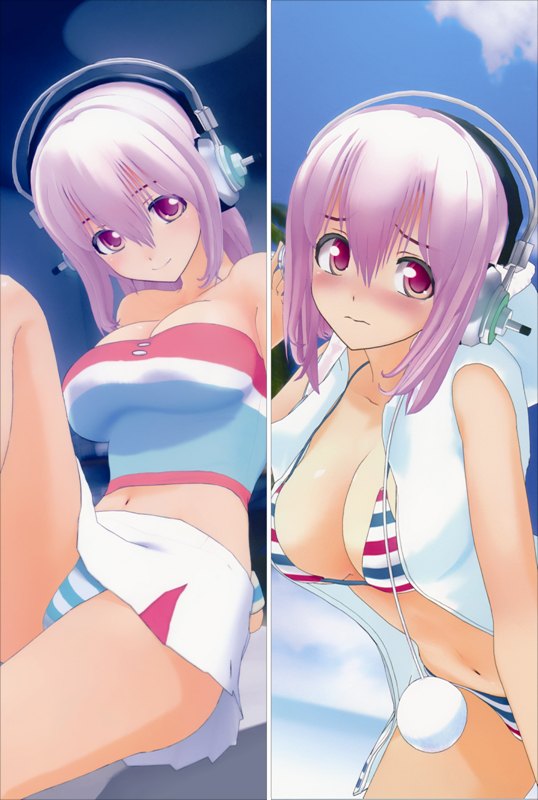 Super Sonico Anime Dakimakura Body Pillow Cover