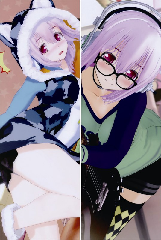 Super Sonico Anime Dakimakura Body Pillow Cover