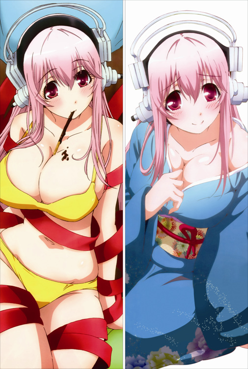 Super Sonico Anime Dakimakura Body Pillow Cover