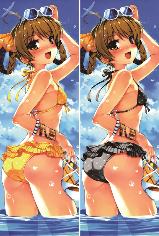Deep Blue Sky & Pure White Wings Chidori Minamo Anime Dakimakura Body Pillow Cover