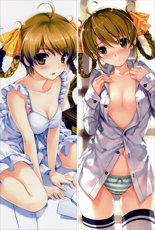Deep Blue Sky & Pure White Wings Chidori Minamo Anime Dakimakura Body Pillow Cover