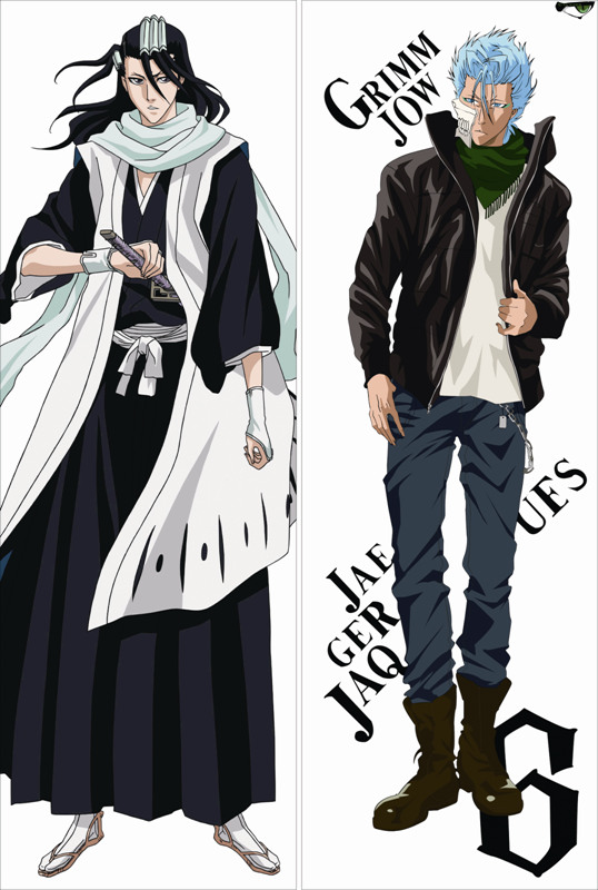 Bleach Grimmjow Jaegerjaques + Byakuya Kuchiki Anime Dakimakura Body Pillow Cover