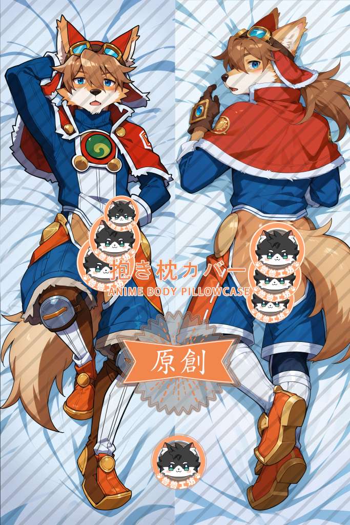 Solatorobo: Red the Hunter Red·Savarin Anime Dakimakura Body Pillow Cover