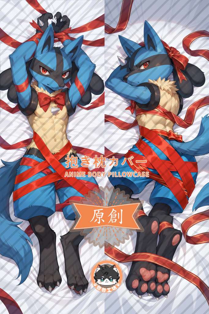 Pokémon Lucario Anime Dakimakura Body Pillow Cover