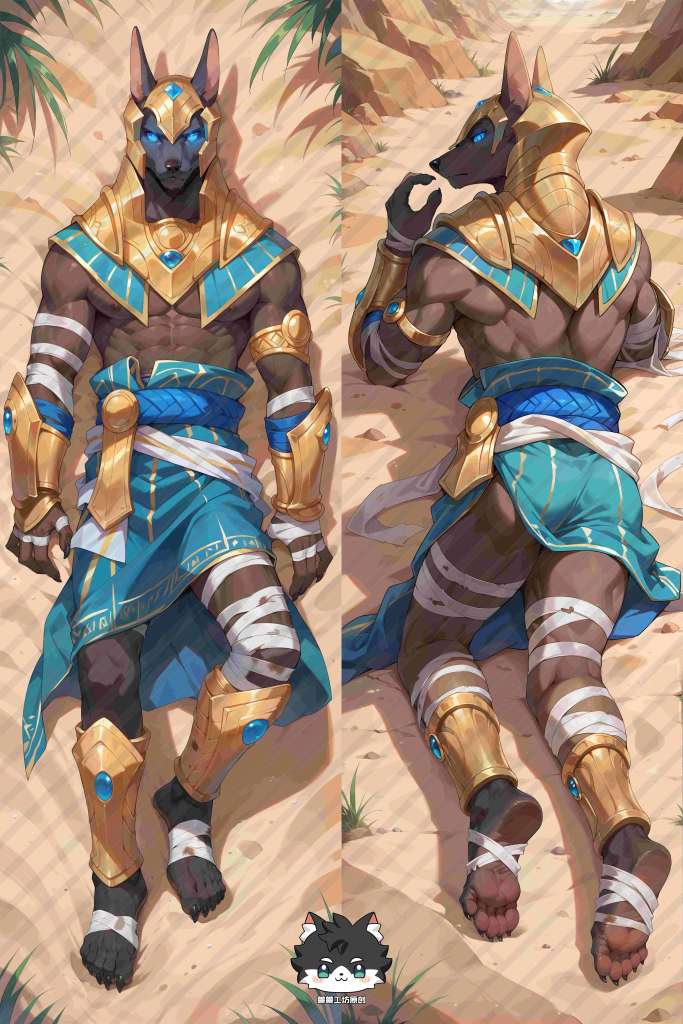 League of Legends Nasus Furry Anime Dakimakura Body Pillow Cover