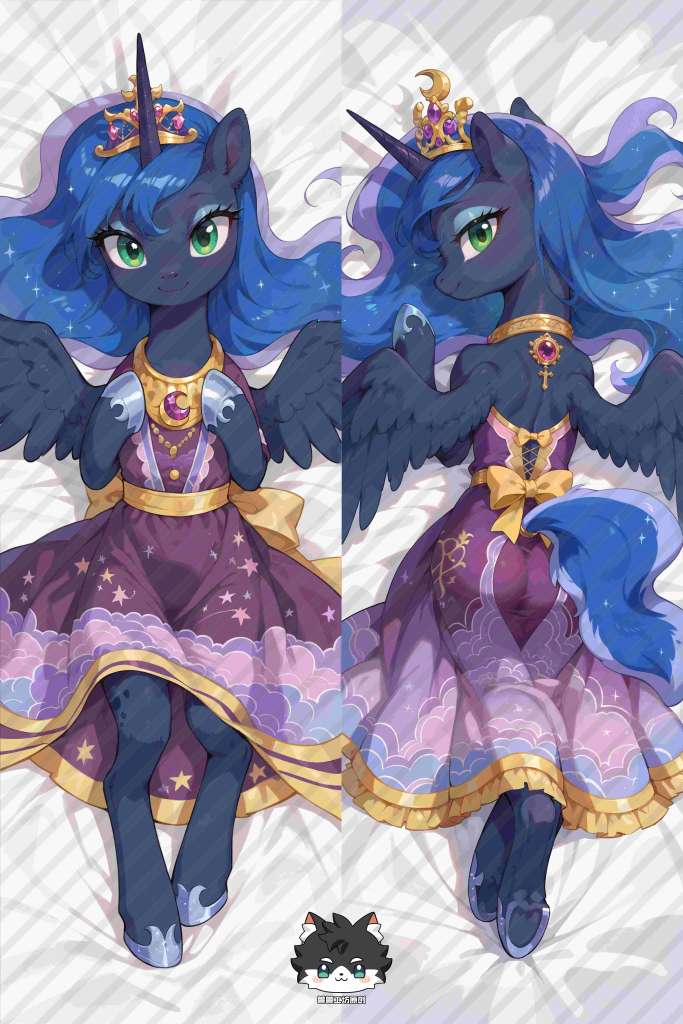 My Little Pony: Friendship Is Magic Princess Luna Anime Dakimakura Body Pillow Cover