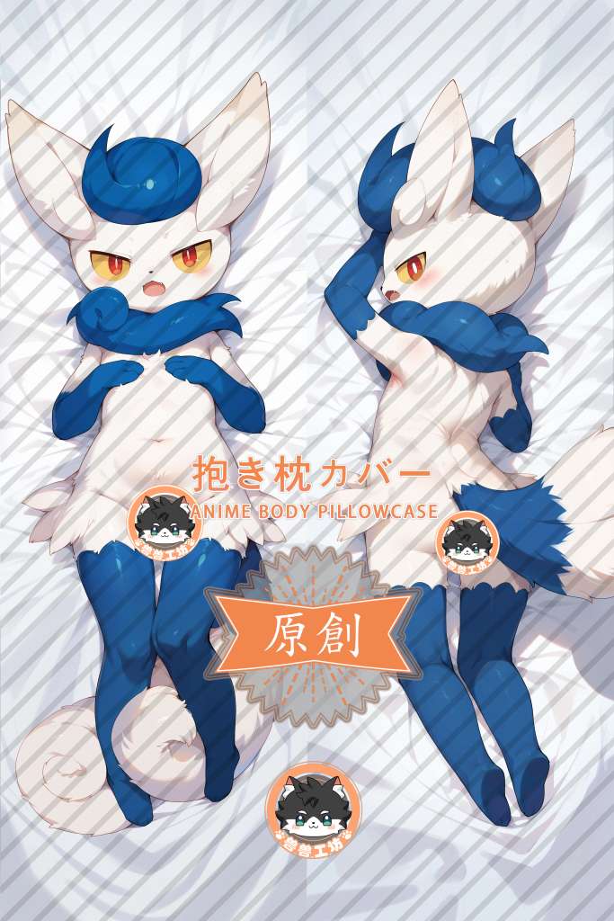Pokémon Meowstic Anime Dakimakura Body Pillow Cover