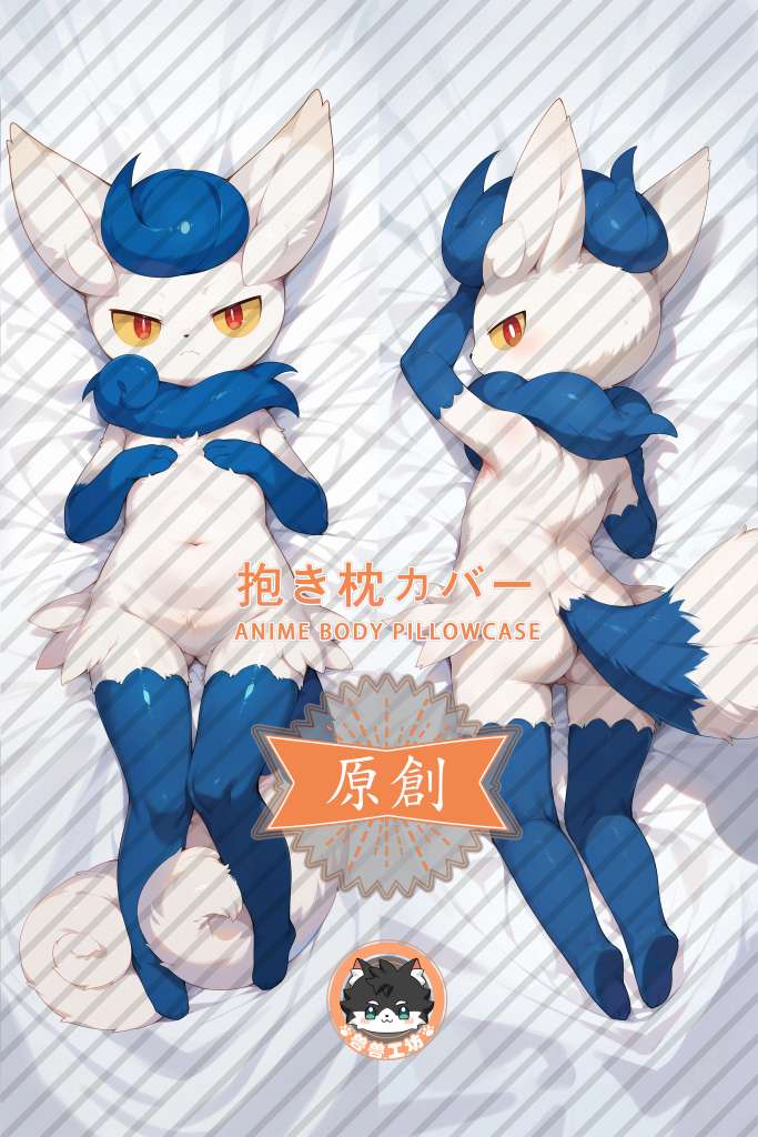 Pokémon Meowstic Anime Dakimakura Body Pillow Cover