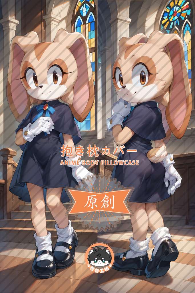 Sonic the Hedgehog Cream the Rabbit Anime Dakimakura Body Pillow Cover