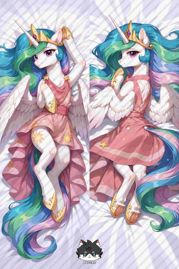 My Little Pony: Friendship Is Magic Princess Celestia Anime Dakimakura Body Pillow Cover
