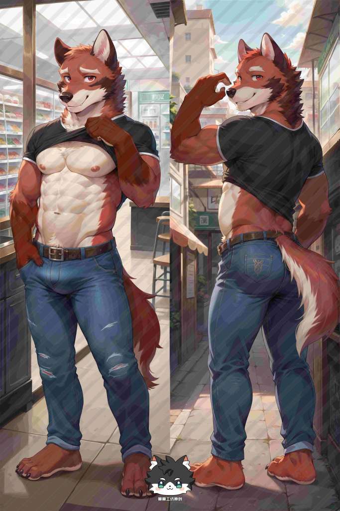 Echo Project Leo Alvarez Furry Anime Dakimakura Body Pillow Cover