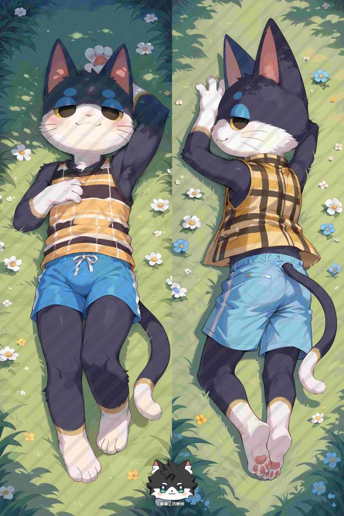 Animal Crossing Punchy Furry Anime Dakimakura Body Pillow Cover