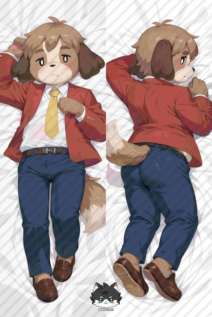 Animal Crossing Shizue Isabelle Furry Anime Dakimakura Body Pillow Cover