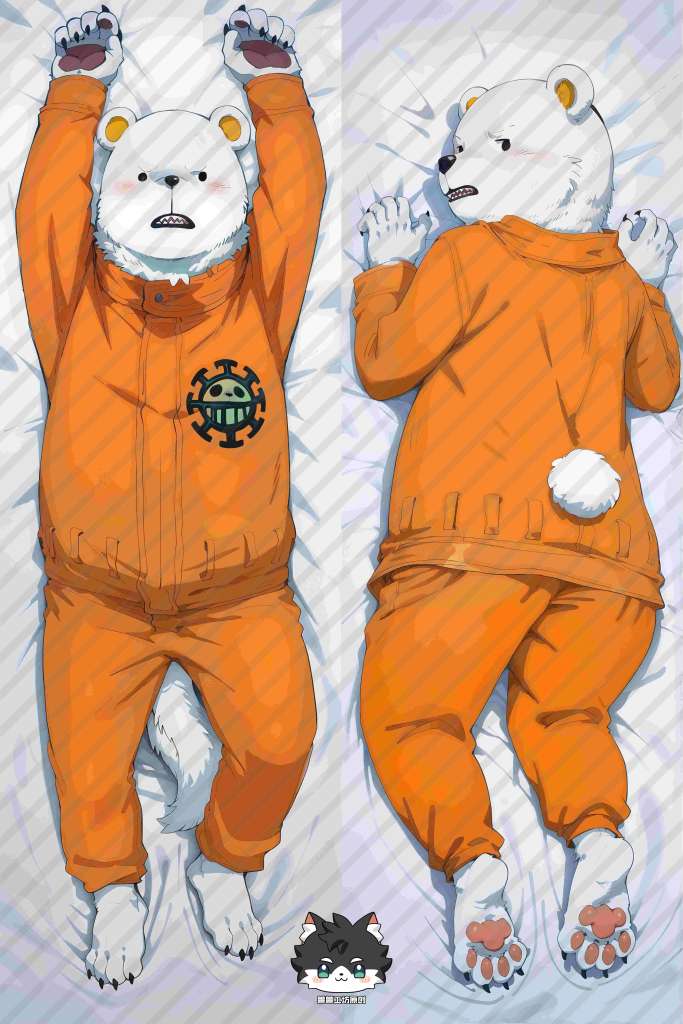 One Piece Bepo Furry Anime Dakimakura Body Pillow Cover