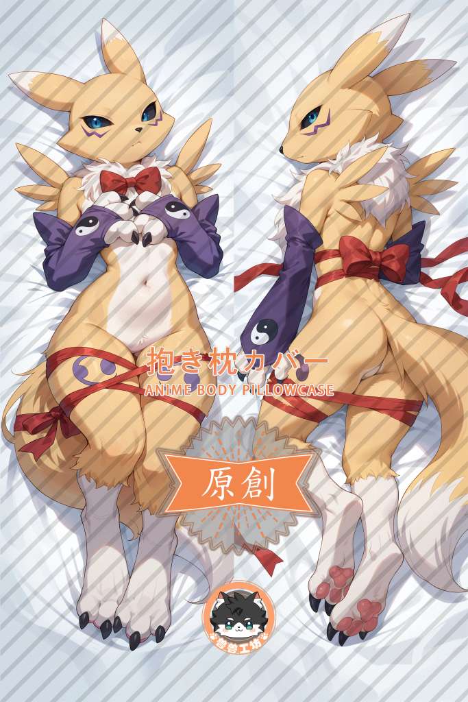 Digital Monsters Digimon Renamon Furry Anime Dakimakura Body Pillow Cover