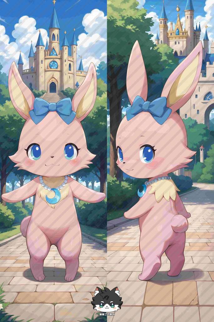Original Character Pink Rabbit Anime Dakimakura Body Pillow Cover