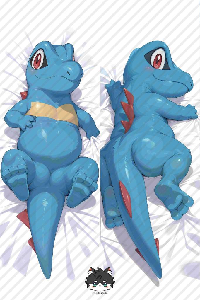 Pokemon Pocket Monster Totodile Anime Dakimakura Body Pillow Cover