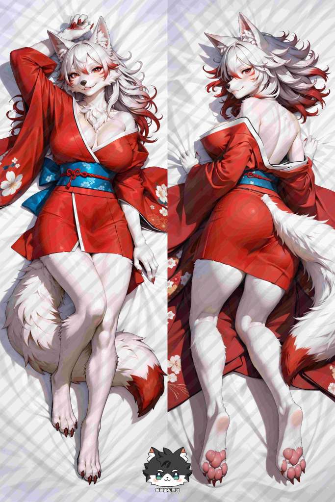 Original Character Fox Anime Dakimakura Body Pillow Cover