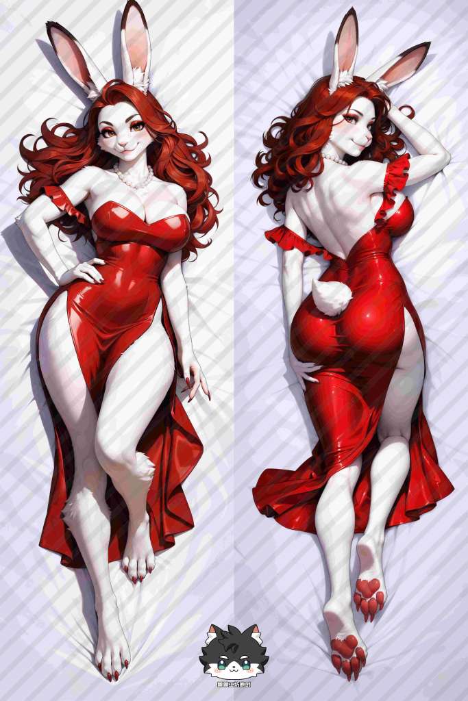 Original Character Rabbit Anime Dakimakura Body Pillow Cover