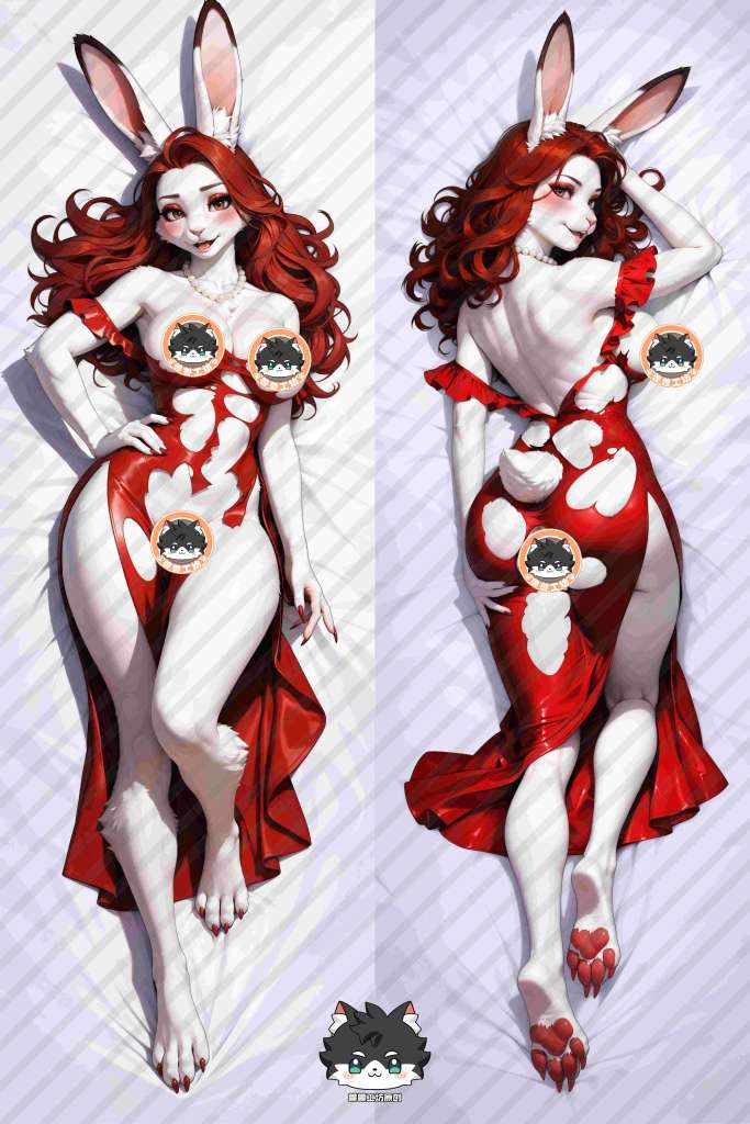Original Character Rabbit Anime Dakimakura Body Pillow Cover