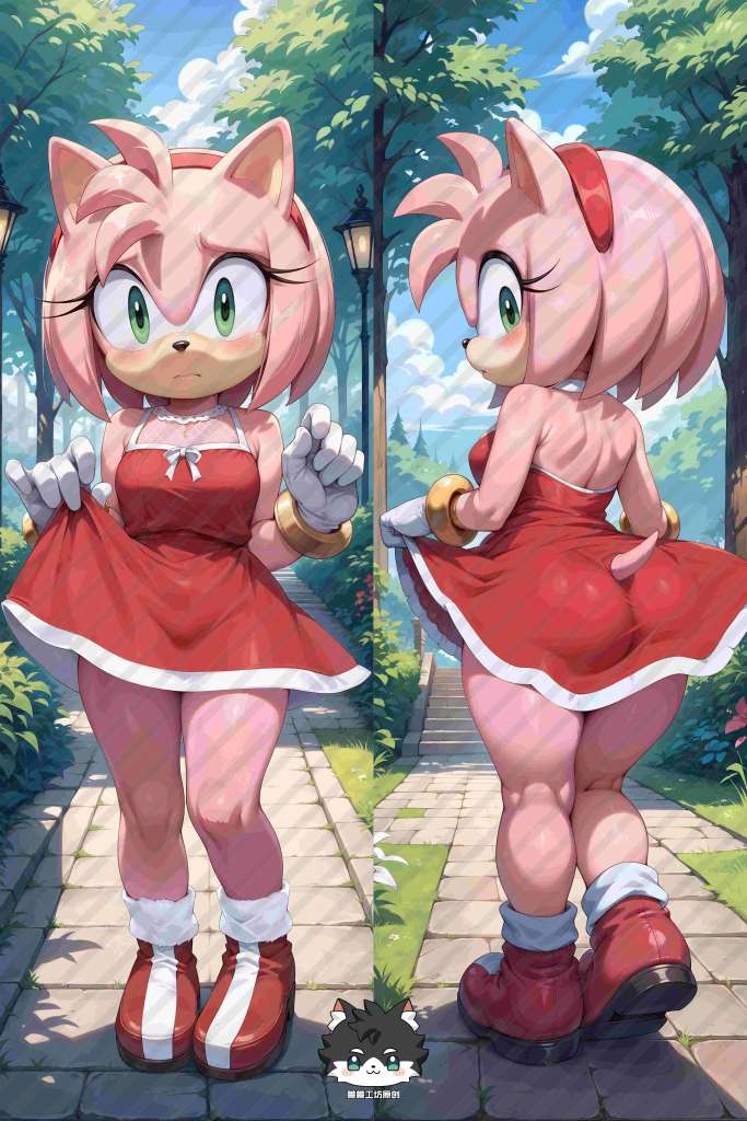 Sonic the Hedgehog Amy Rose Anime Dakimakura Body Pillow Cover
