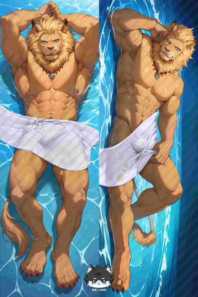 Digital Monsters Leomon Anime Dakimakura Body Pillow Cover