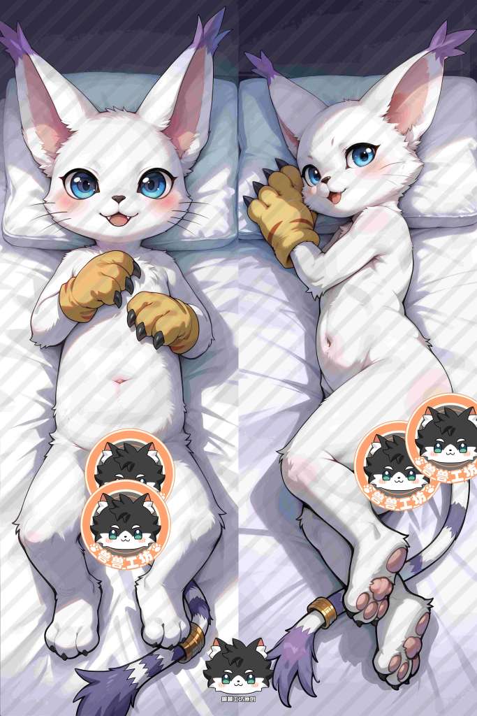 Digital Monsters Tailmon Anime Dakimakura Body Pillow Cover
