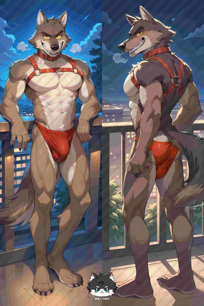 The Bad Guys Mr. Wolf Anime Dakimakura Body Pillow Cover