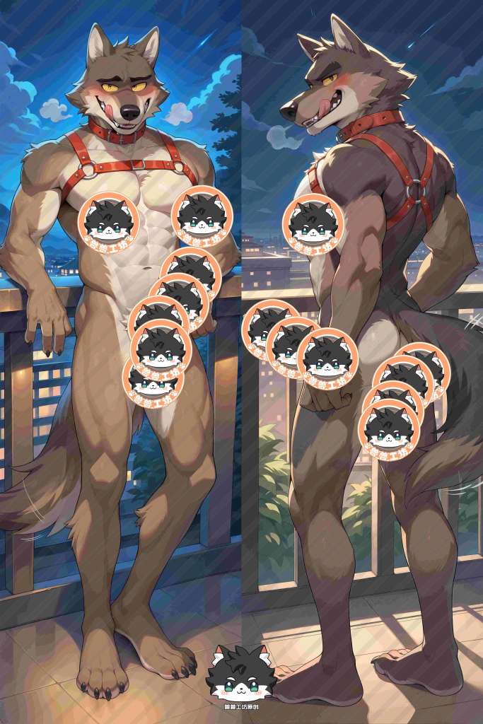 The Bad Guys Mr. Wolf Anime Dakimakura Body Pillow Cover