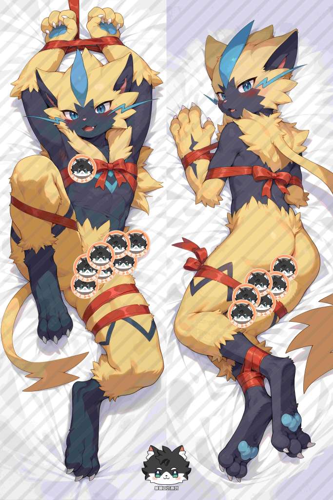 Pokemon Pocket Monster Zeraora Anime Dakimakura Body Pillow Cover